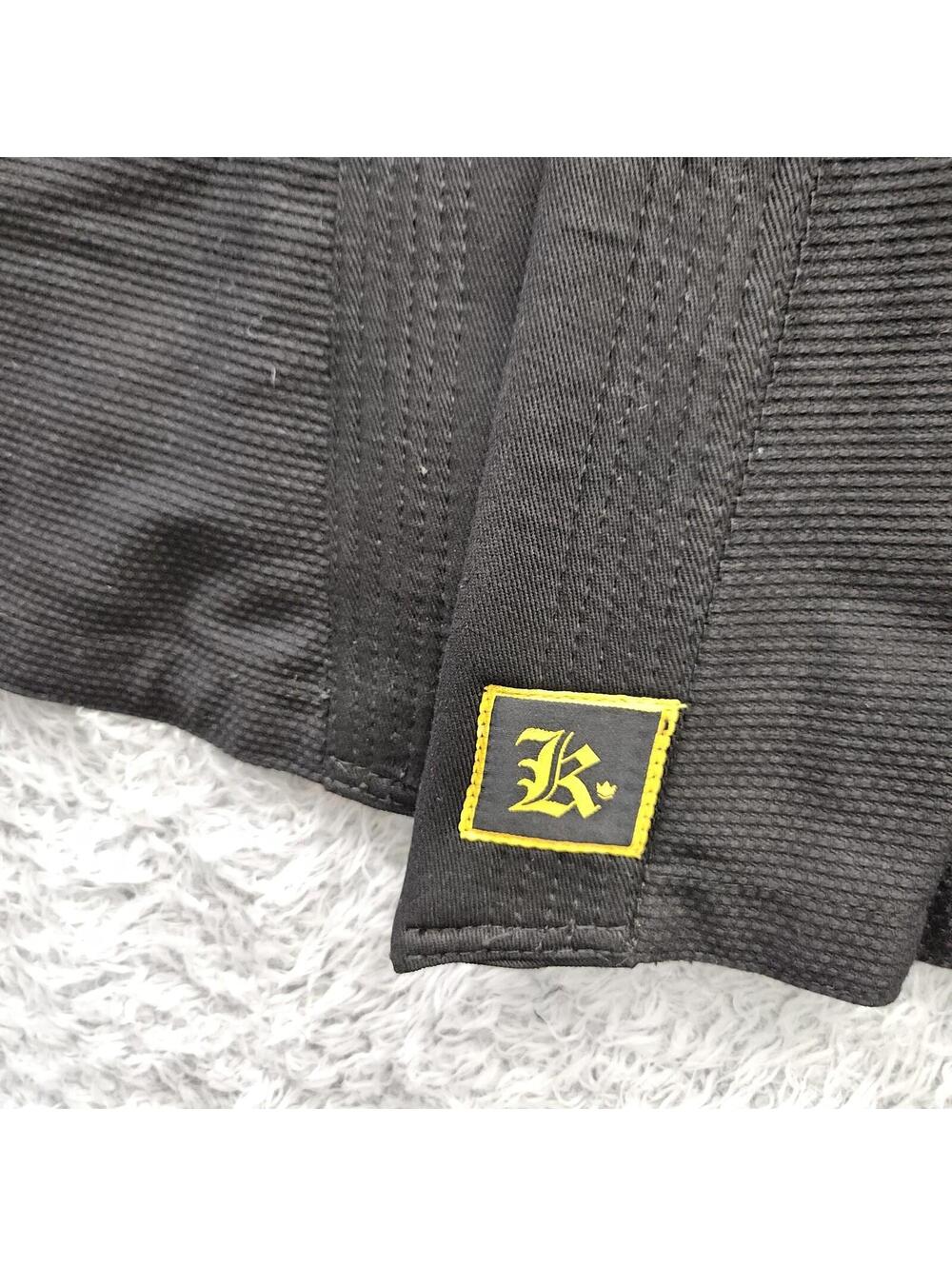 Kingz GI Top Jiu Juitsu Grapple Black F4 *Top Only* New W Tags no Belt - Picture 6 of 14
